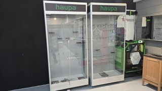 2x Vitrinekast Haupe, showkast